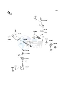 MULE 3010 DIESEL 4x4 KAF950-B3 EU drawing Gear Change Mechanism