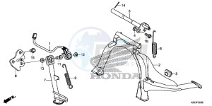 SH300AG TRX250T Europe Direct - (ED) drawing STAND