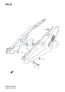 DL650 (E2) V-Strom drawing SEAT TAIL COVER (MODEL K7)