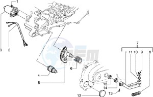 Zip 50 SP drawing Starting motor-starter lever