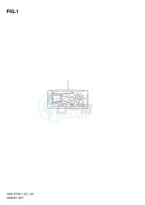 GSX-R750 (E21) drawing GASKET SET