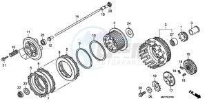 XL1000VA9 UK - (E / ABS MKH) drawing CLUTCH