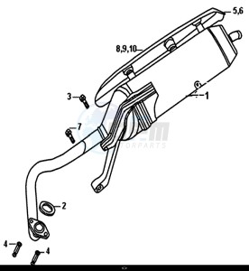 CROX 50 (25 KM/H) (AE05WA-NL) (E4) (L8-M1) drawing EXHAUST MUFFLER