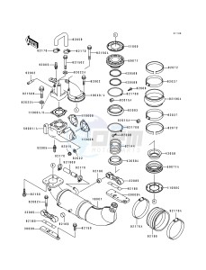 JH 750 A [750 SS] (A1-A4) [750 SS] drawing MUFFLER-- S- -