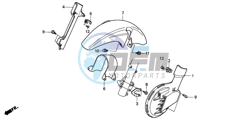 FRONT FENDER/ FRONT DISK COVER