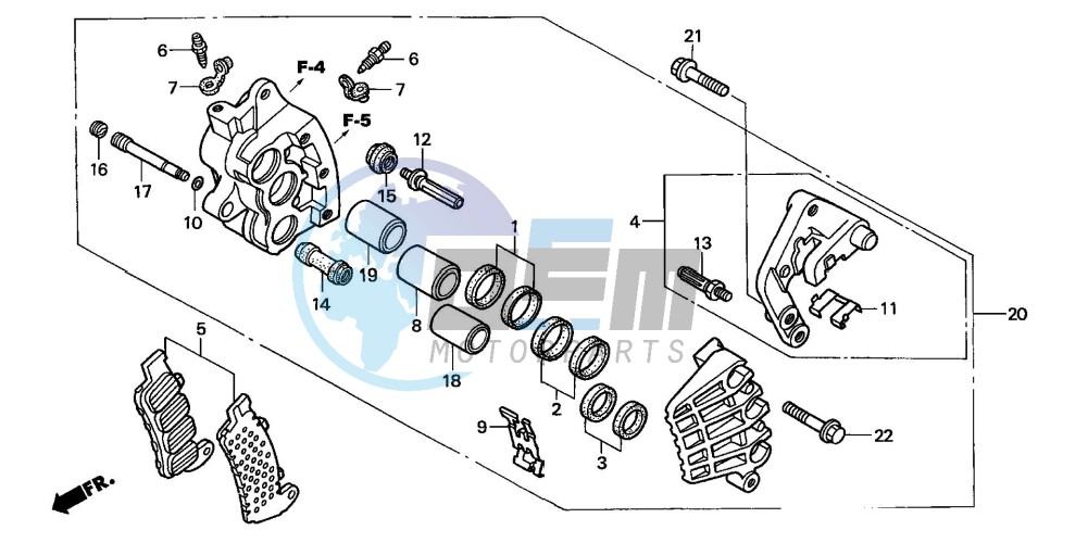 R. FRONT BRAKE CALIPER