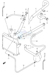 LT-F500F (E3-E28) drawing RADIATOR HOSE