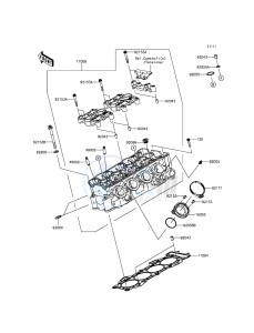 NINJA_ZX-6R ZX636EEF FR GB XX (EU ME A(FRICA) drawing Cylinder Head