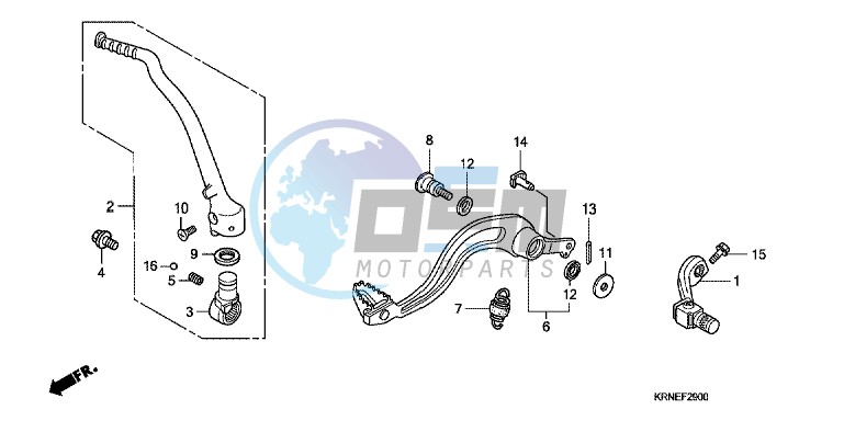 PEDAL/ KICK STARTER ARM