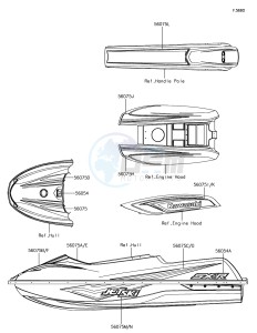 JET SKI SX-R JS1500AHF EU drawing Decals