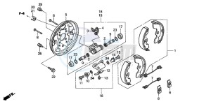 TRX250TM FOURTRAX RECON drawing FRONT BRAKE PANEL