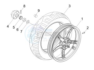 Fly 150 4t (USA) USA drawing Rear Wheel