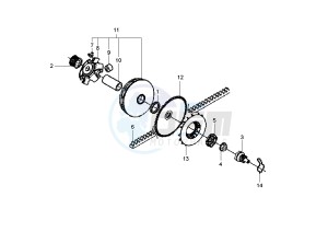 Fly 2T 50 drawing Driving pulley