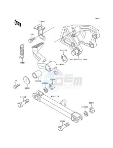 ZX 600 E [NINJA ZX-6] (E1-E3) [NINJA ZX-6] drawing BRAKE PEDAL_TORQUE LINK