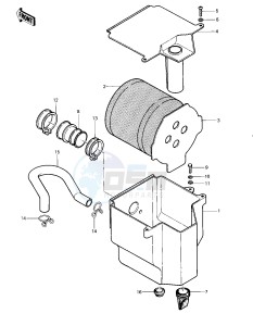 KLT 250 A [KLT250] (A2) [KLT250] drawing AIR CLEANER -- 83 A2- -