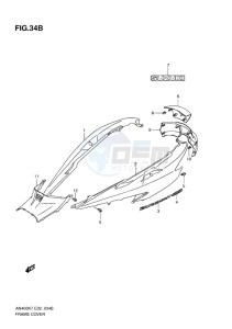 AN400 BURGMAN EU-UK drawing FRAME COVER