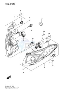 AN400 BURGMAN EU drawing FRONT COMBINATION LAMP