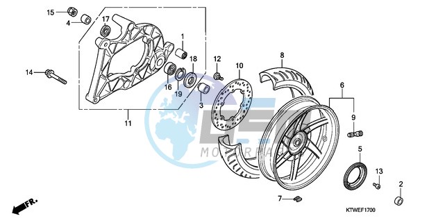 REAR WHEEL/SWINGARM