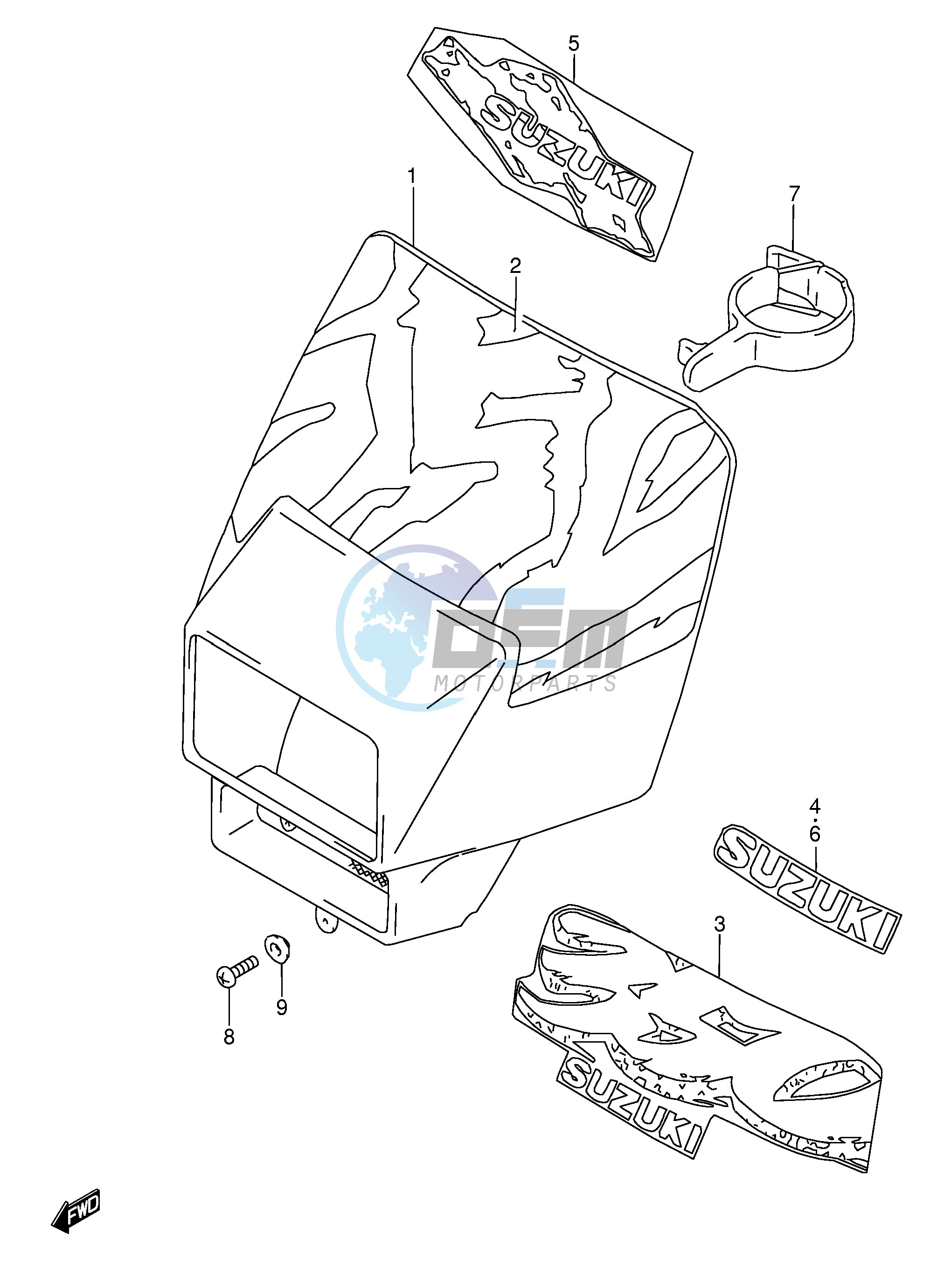 HEADLAMP COVER (MODEL N P R S T)