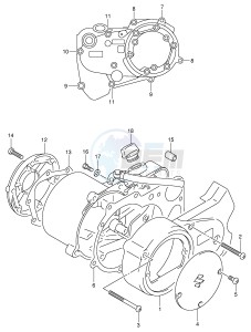 JR50 (P3-P28) drawing CRANKCASE COVER