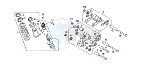 NX650 500 DOMINATOR drawing REAR CUSHION