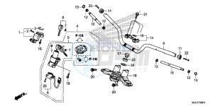 CB650FAE CB650FA 2ED drawing HANDLE PIPE/ TOP BRIDGE