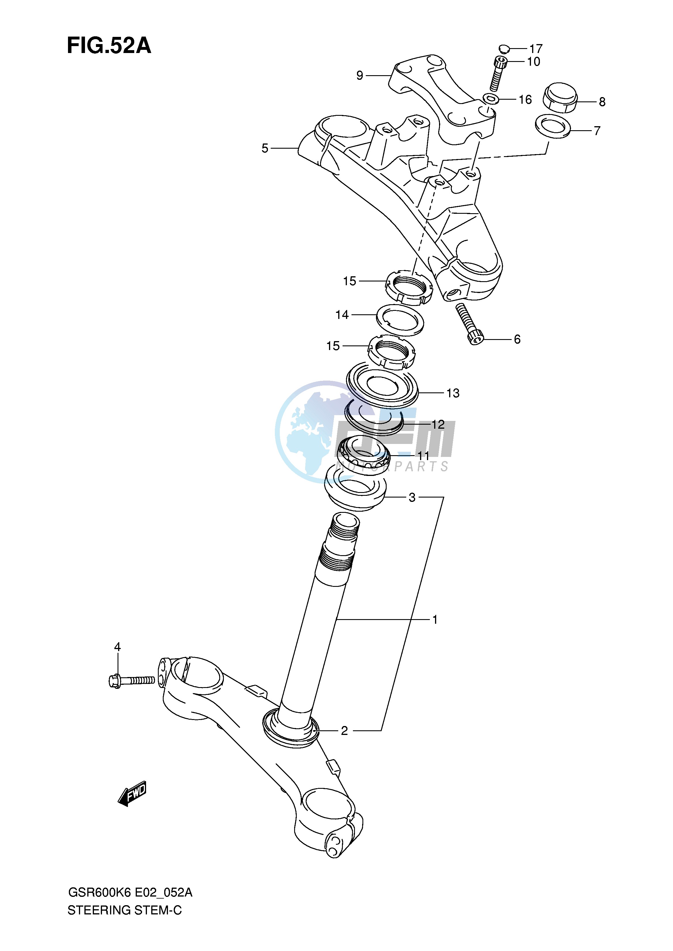 STEERING STEM (SEE NOTE)