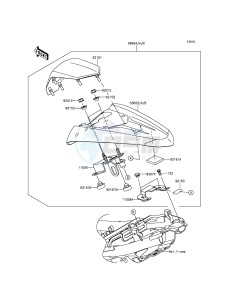 NINJA_250SL_ABS BX250BFF XX (EU ME A(FRICA) drawing Accessory(Single Seat Cover)