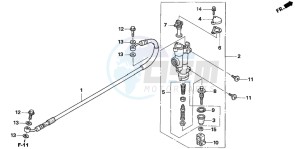 CRF450X drawing RR. BRAKE MASTER CYLINDER