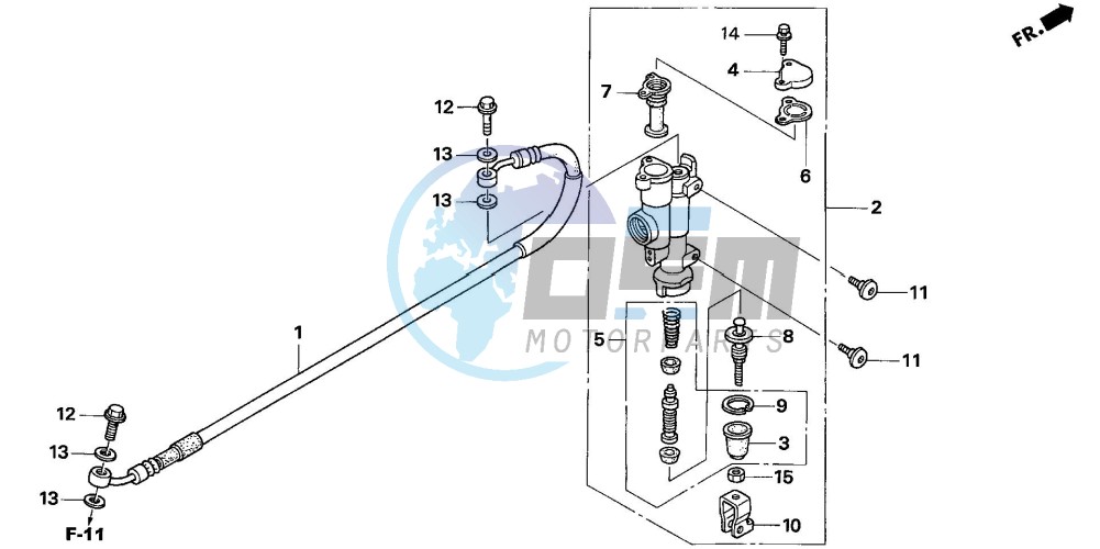 RR. BRAKE MASTER CYLINDER