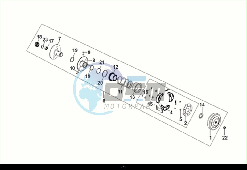 DRIVEN PULLEY ASSY