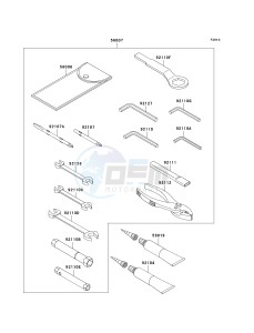 ZX 600 J [ZZR600] (J6F-J8F) J8F drawing OWNERS TOOLS