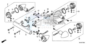 VT750CSE Shadow - VT750CS-E UK - (E) drawing WINKER (VT750CS/ C2B/ C)