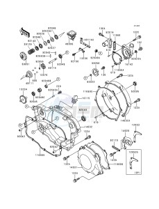 KX 250 L [KX250] (L1) [KX250] drawing ENGINE COVER-- S- -