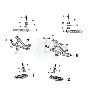 XPS 125CT EU drawing FOOT SUPPORT