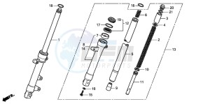 CBR125RW drawing FRONT FORK