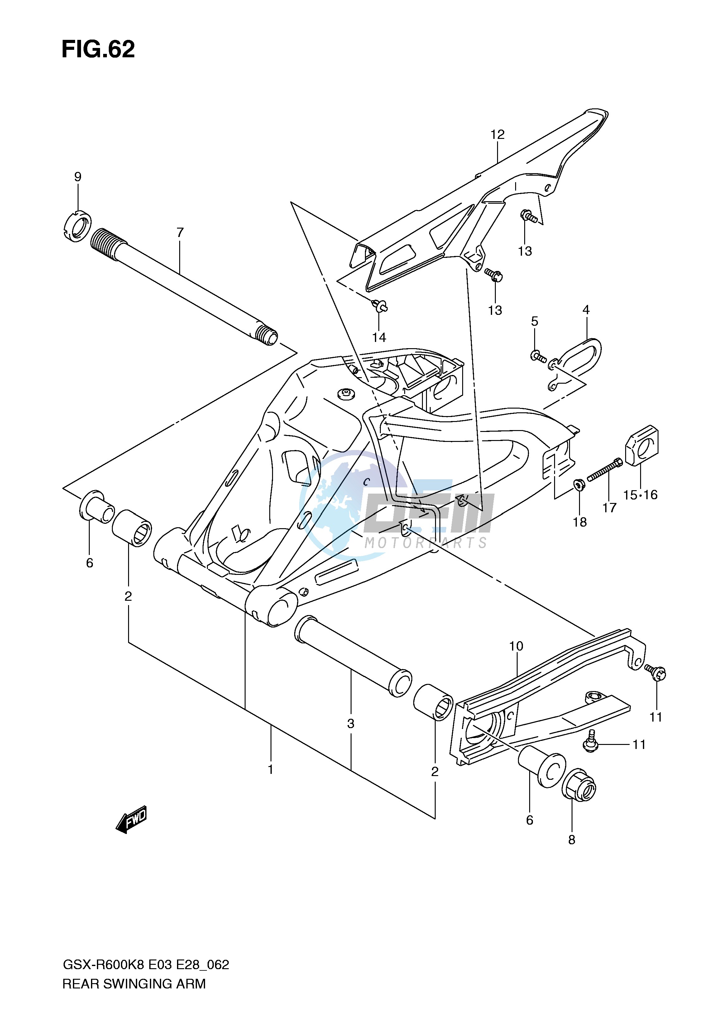 REAR SWINGING ARM