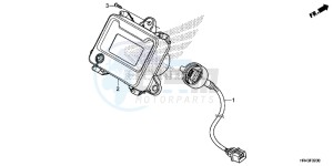 TRX500FM1E TRX500FM1 Europe Direct - (ED) drawing METER