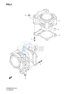 SV650 (E2) drawing CYLINDER