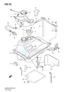 AN400Z ABS BURGMAN EU-UK drawing FUEL TANK