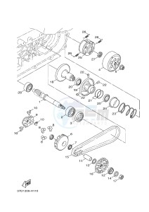 YW125 YW125CB (37D5) drawing CLUTCH