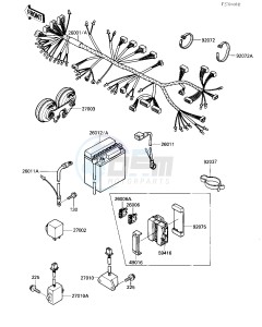 VN 750 A [VULCAN 750] (A2-A5) [VULCAN 750] drawing CHASSIS ELECTRICAL EQUIPMENT