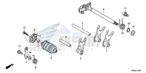 GLR1251WHH UK - (E) drawing GEARSHIFT DRUM