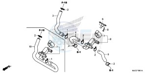 CB650FAH 2ED - (2ED) drawing AIR INJECTION CONTROL VALVE