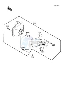 KLF 220 A [BAYOU 220] (A1-A4) [BAYOU 220] drawing HEAD LAMP