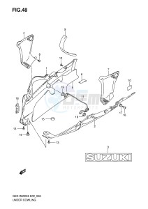 GSX-R600 (E2) drawing UNDER COWLING