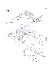 ZX 1100 E [GPZ 1100] (E1-E3) [GPZ 1100] drawing SWINGARM