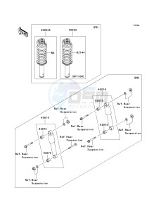 KAF 620 M [MULE 4010 4X4] (M9F) M9F drawing SHOCK ABSORBER-- S- -