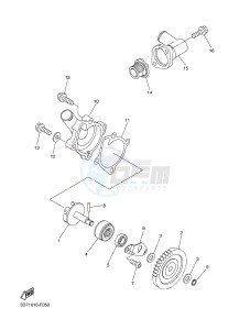 WR250R (BN32 BN31 BN33) drawing WATER PUMP