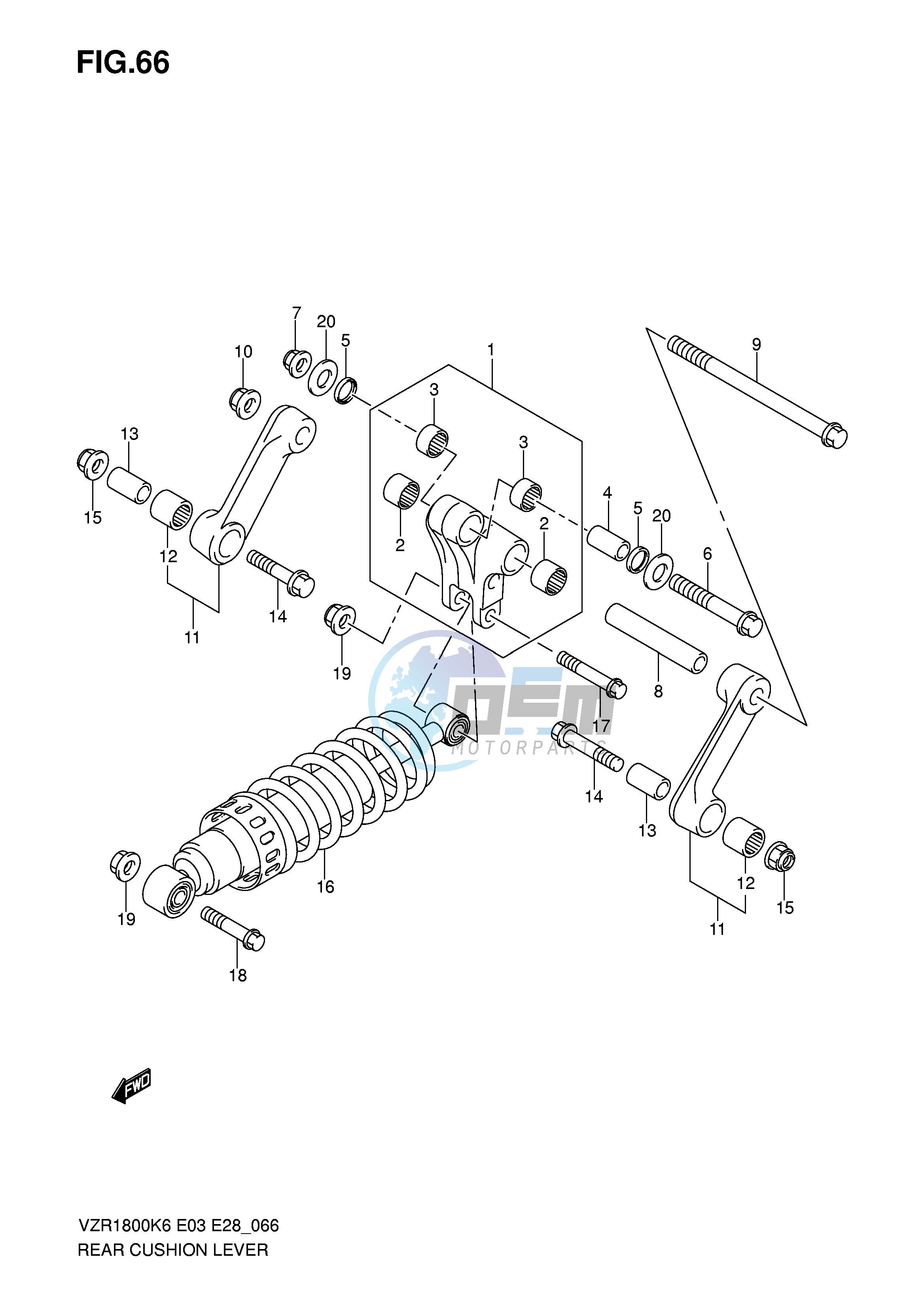 REAR CUSHION LEVER